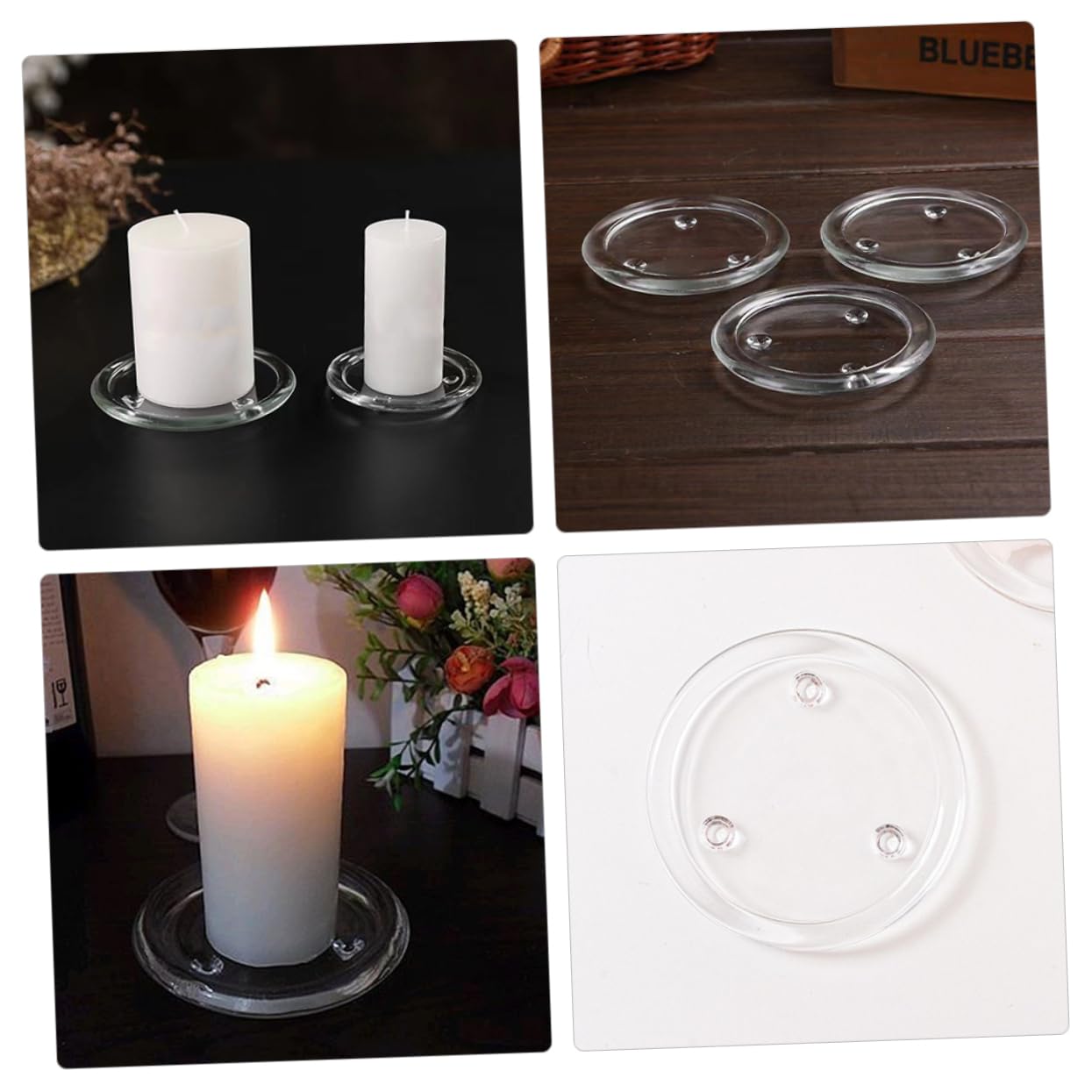 Kerzenhalter Tablett Platte Kreativer Duftkerzenhalter Für Stumpen- Und Teelicht Hochzeitsdekor Home Decorative
