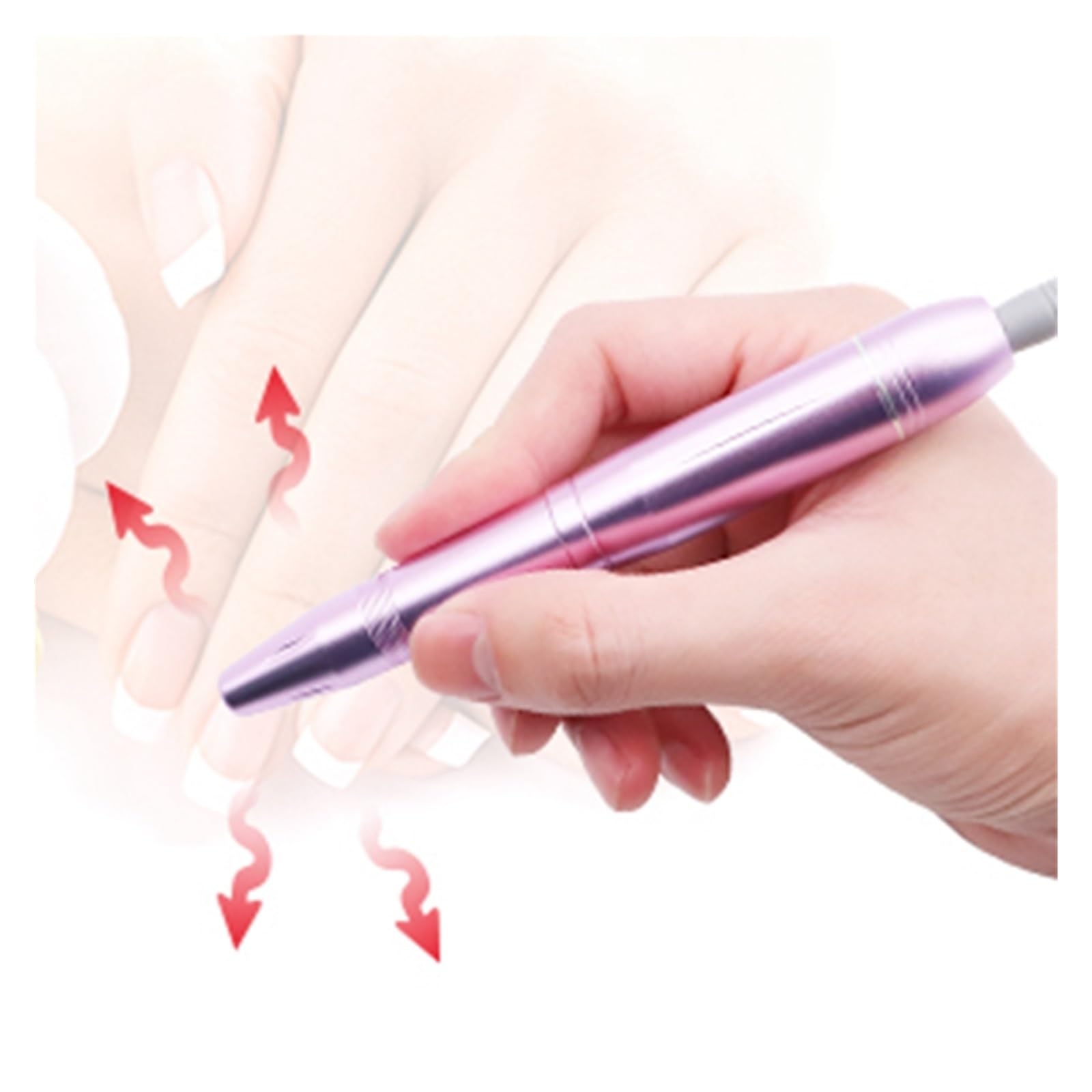 Torno para Uñas, Juego de taladro de uñas eléctrico, pulidor de lijadora de pluma de manicura, cortadores de fresado de manicura de pedicura, lijadora de uñas quitaesmalte
