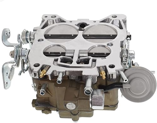 Miniatura 4 de LABLT Carburador de repuesto de 4 barriles para Chevrolet Chevy GMC Cadillac Quadrajet 4MV Motores 327 350 427 454 1966-1973 Estrangulador mecánico