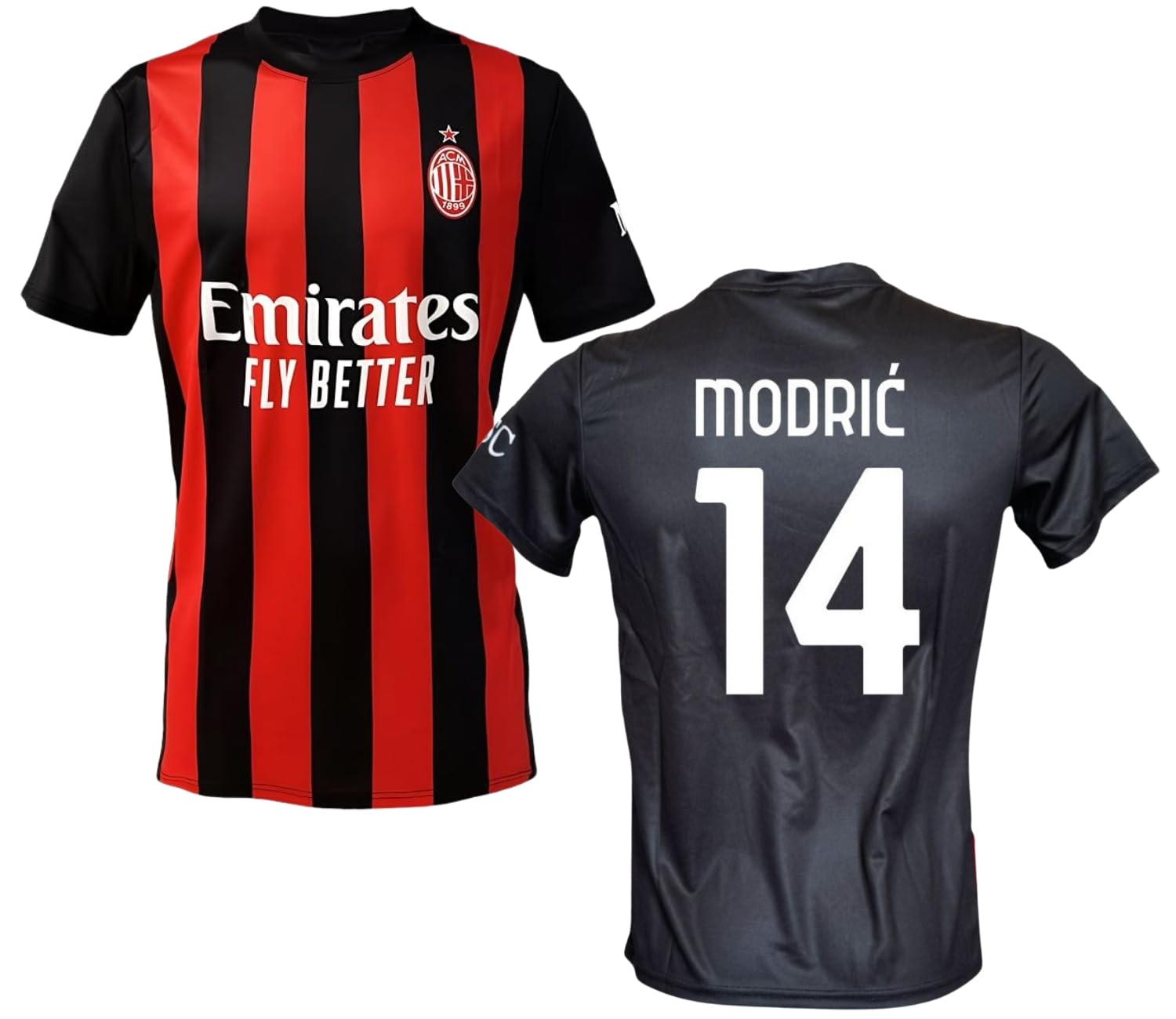 Maglia Milan Luka Modric 14 Replica Autorizzata 2025-2026 Bambino (Taglie-Anni 4 6 8 10 12) Adulto (S M L XL XXL) - 1