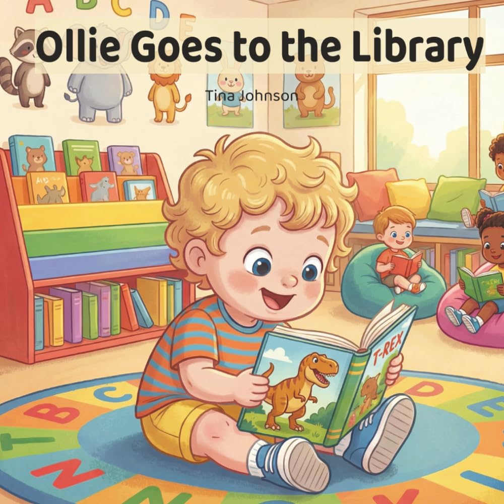 Ollie Goes to the Library: A Rhyming Picture Book About Curiosity, Quiet Manners, Sharing Books, and a Love of Reading for Toddlers and Preschoolers - ... for Little Kids (The Ollie Adventure Series)