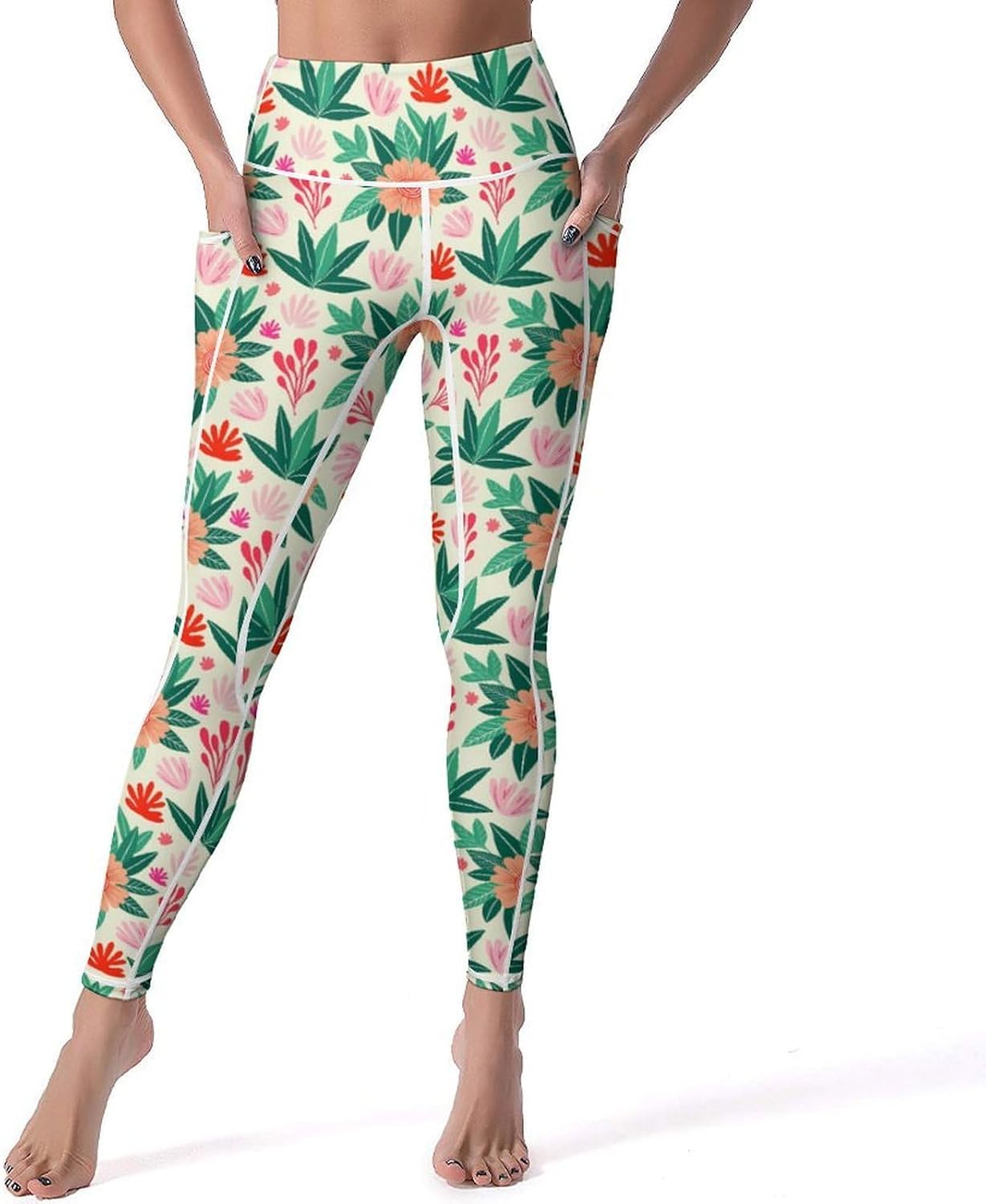 Women's High Waisted Yoga Pants Leggings with Pockets