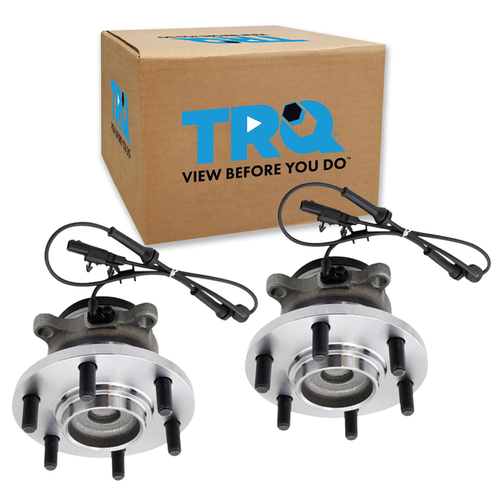 TRQ Front Driver and Passenger Side Wheel Bearing and Hub Assembly Set 2