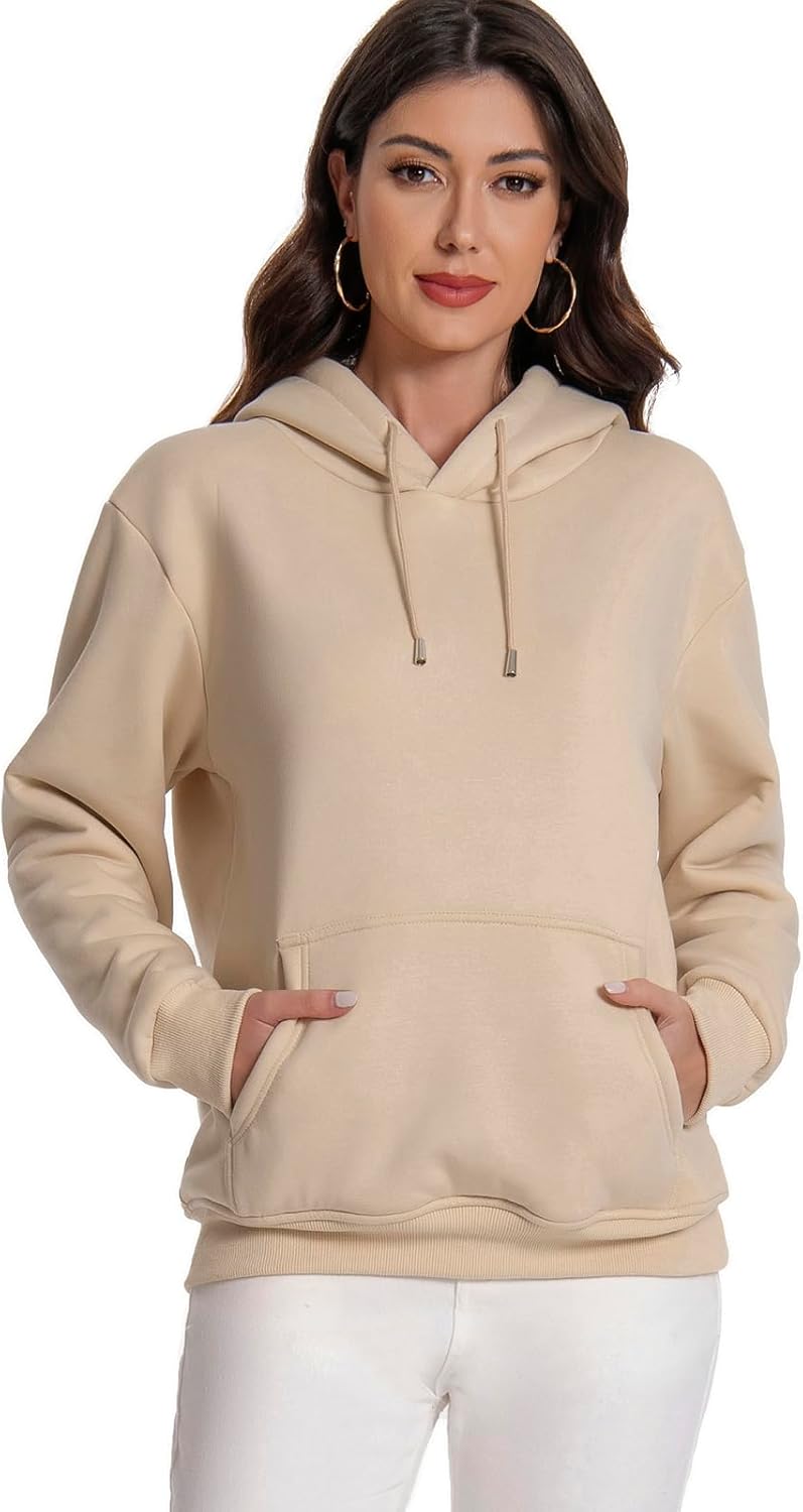 Mars Guard Women's Winter Warm Fleece Sherpa Lined Hooded Sweatshirt Thick Hoodies Outdoor Pullover for Casual Comfort - Image 4