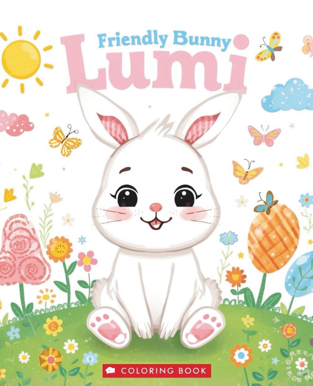 Friendly Bunny Lumi: A Coloring Book About Feelings And Alphabets - Learn Feelings And Color With Lumi