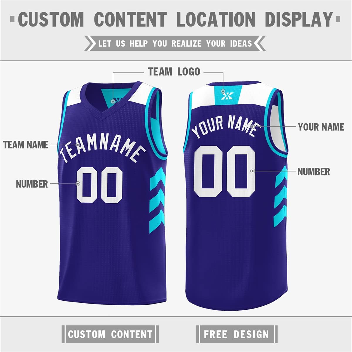 Custom Men Youth Reversible Basketball Jersey Athletic Performance Shirts Personalized Team Name Number - Image 3