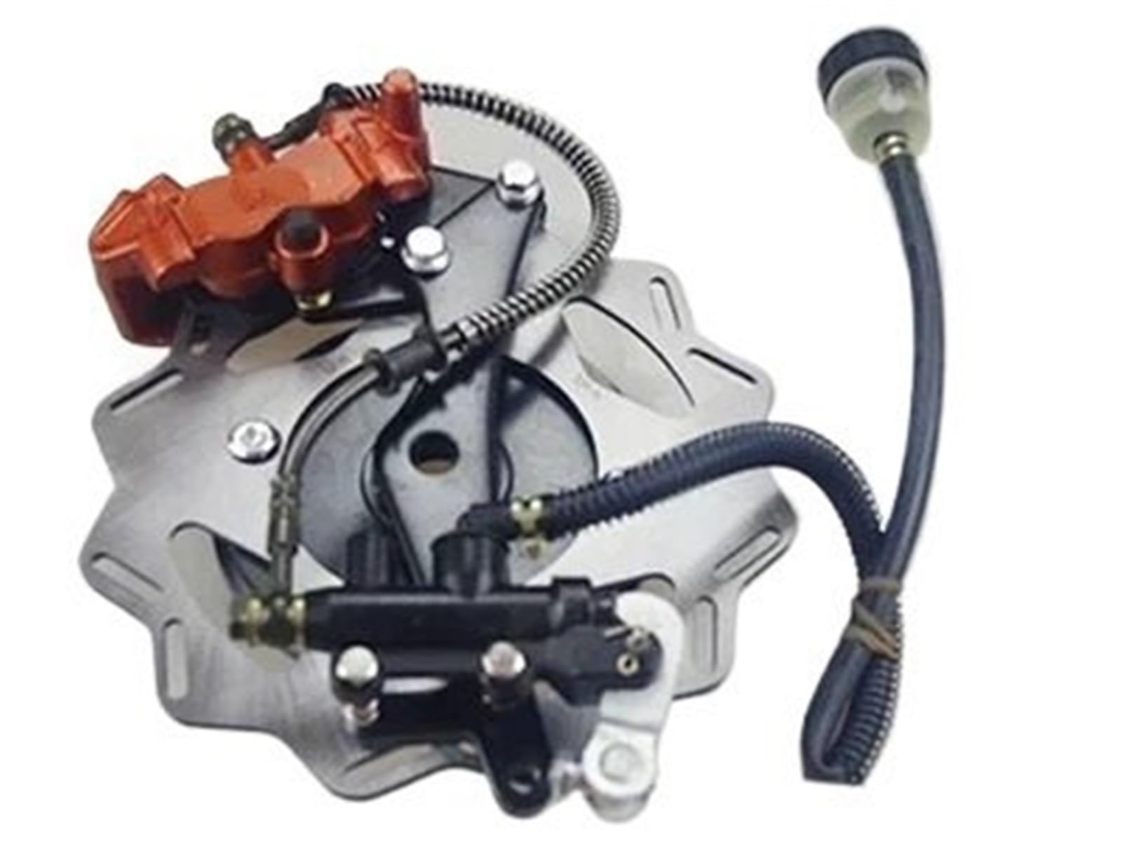 Haysxvr 11Cm L Kit Hub Brake Pump Modified Hydraulic Rear Disc Motorcycle Fit For Upper Lower Calipers Overall Installation Forward Brake Pump(11Cm L)