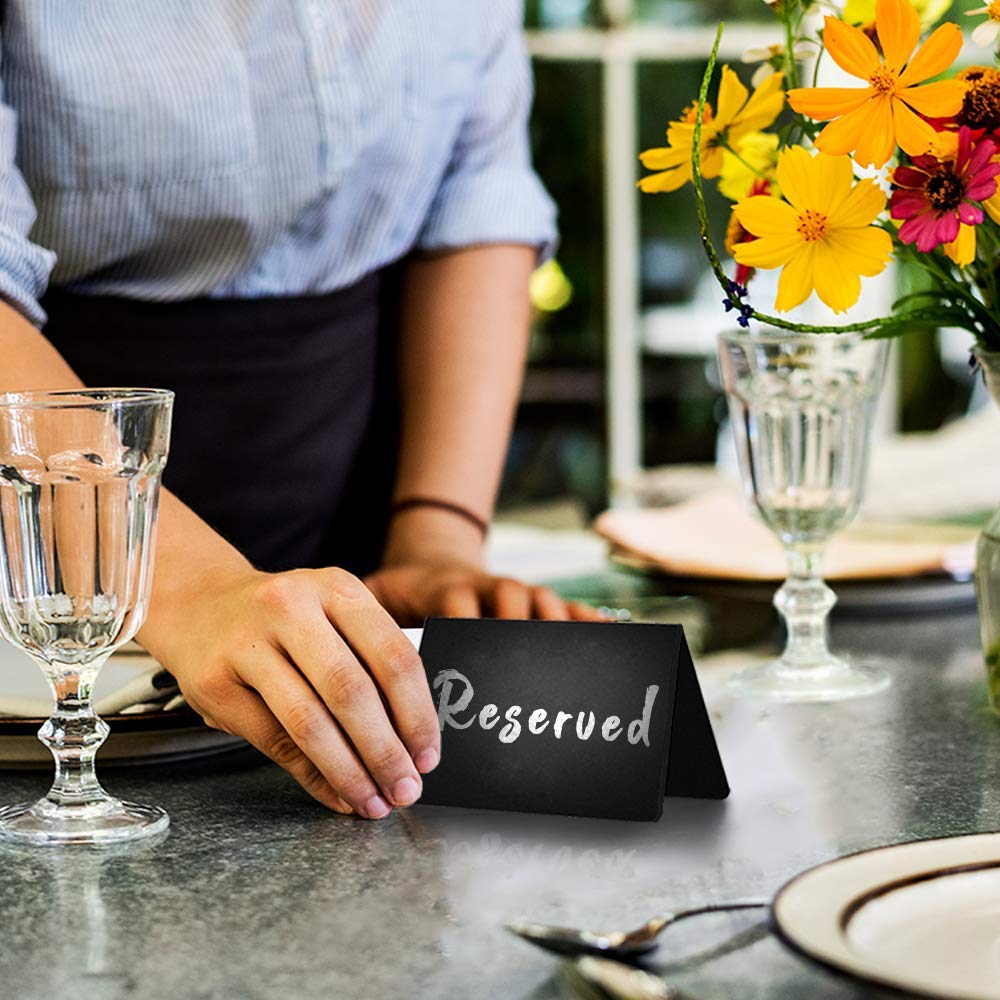 Mini Chalkboard Signs 10 Pack Mini Chalkboard Table Tent Signs, Chalk ...