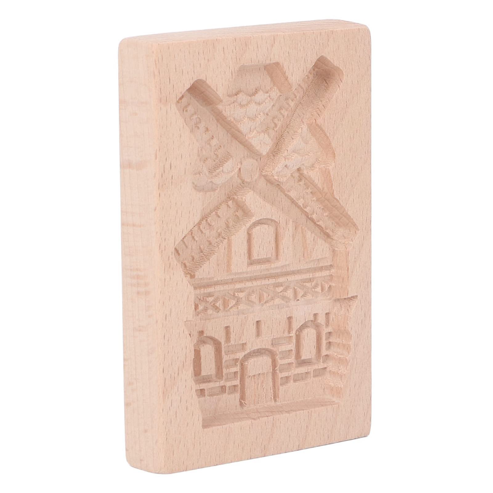 Keksausstecher, Keksformen aus Holz, Kekse, Buchenholz, wiederverwendbar, waschbar, Kekspresse, Stempel for Küche, Backen, Windmühle