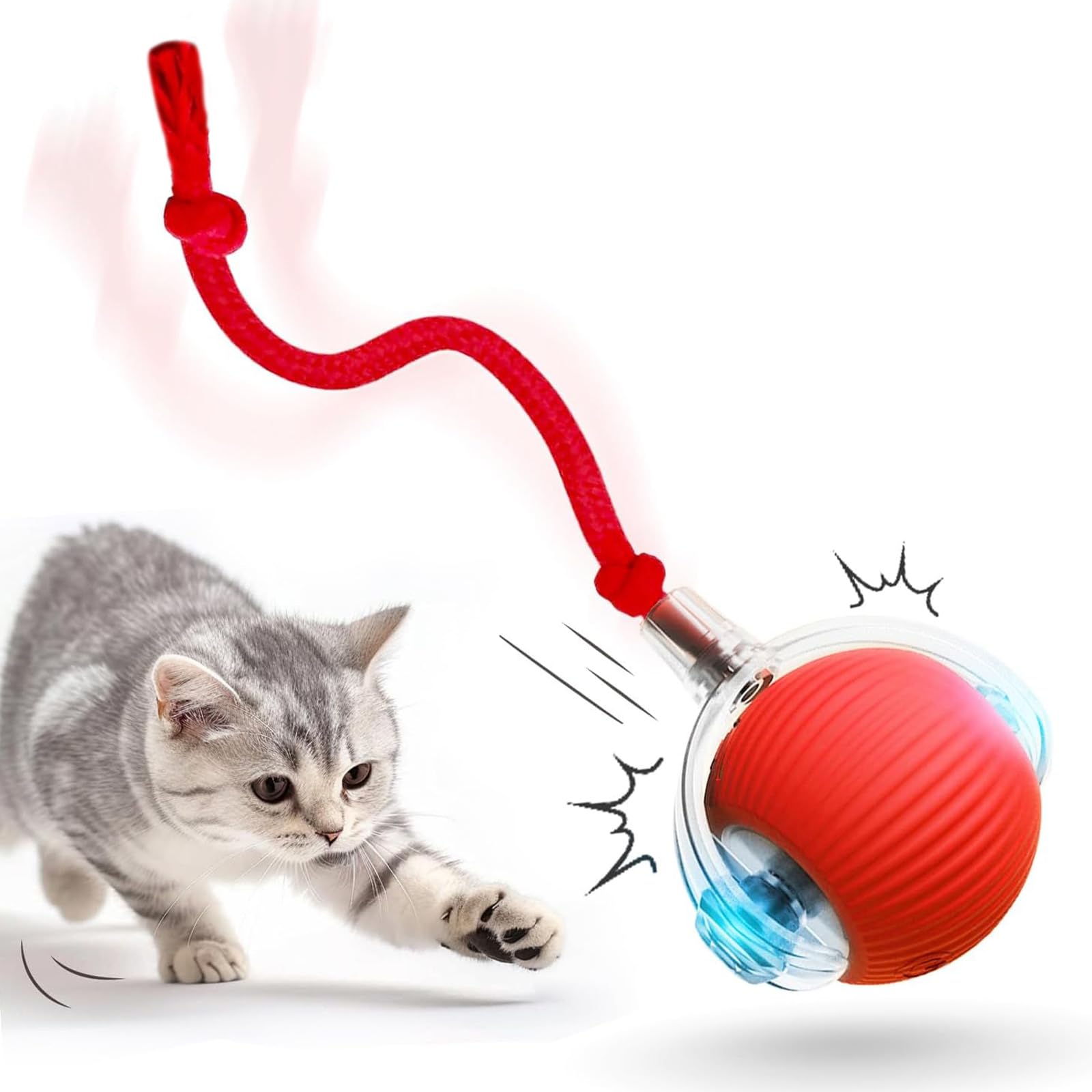 Amazon | 猫 おもちゃ 自動猫ボールおもちゃ 動く猫ボールおもちゃ