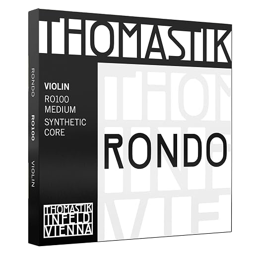 Thomastik Violin String RONDO (RO01, RO02, RO03A, RO04, 4) Set of 4 Types, Medium Tension RO100