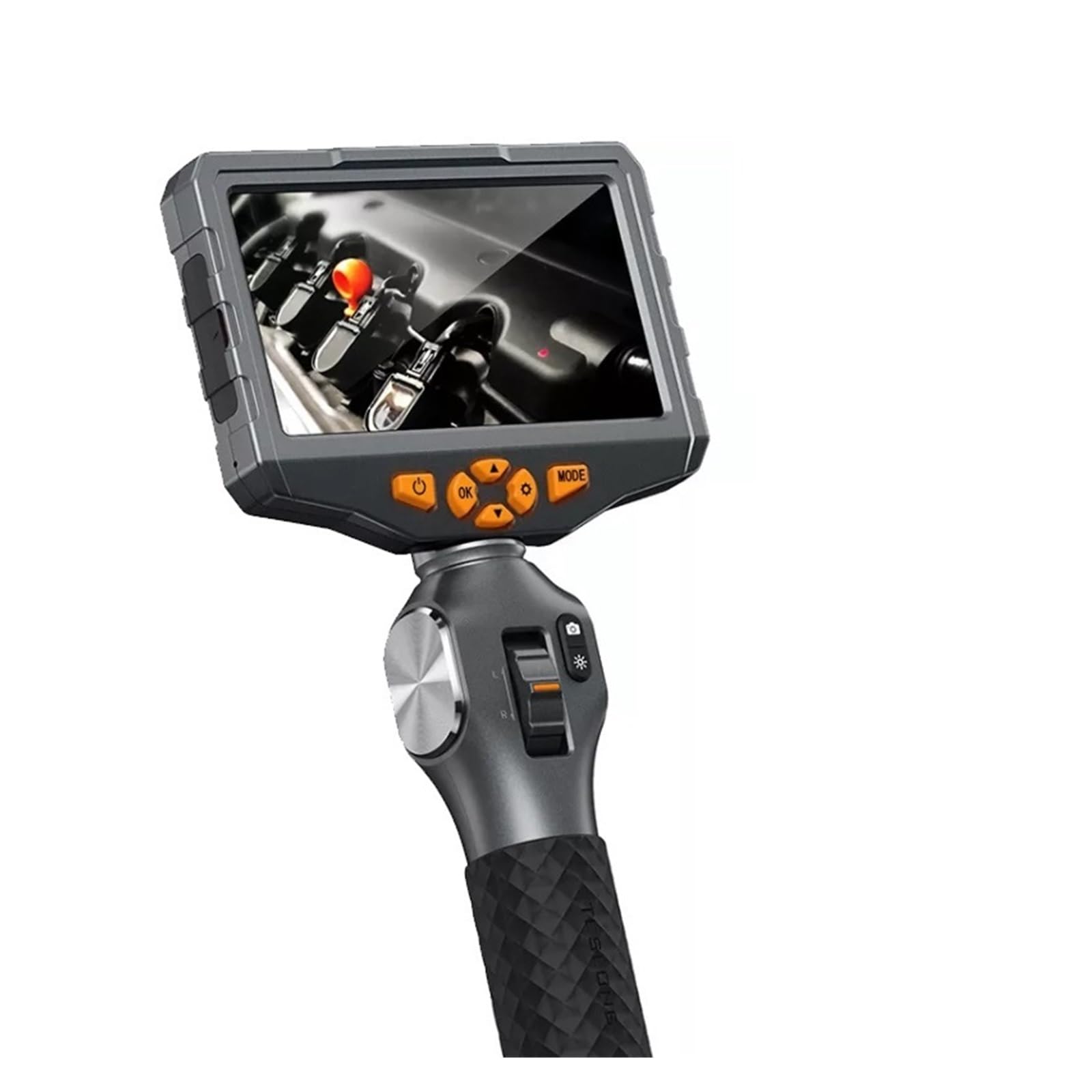 Sewer Camera, 8.5MM Articulating Borescope, 5 Inches IPS 180 Degree Steering Endoscope Video Inspection Camera for Aircraft Mechanics(8.5mm)