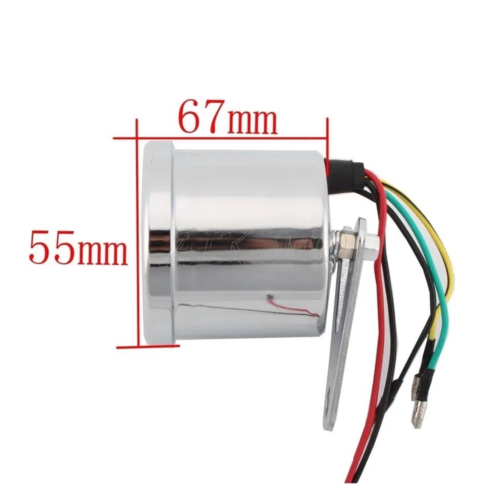 Contagiri Per Moto Con Retroilluminazione A LED, Contagiri Da 0 A 13000 Giri/min, Accessori In Acciaio Inossidabile Per Moto Indicatore