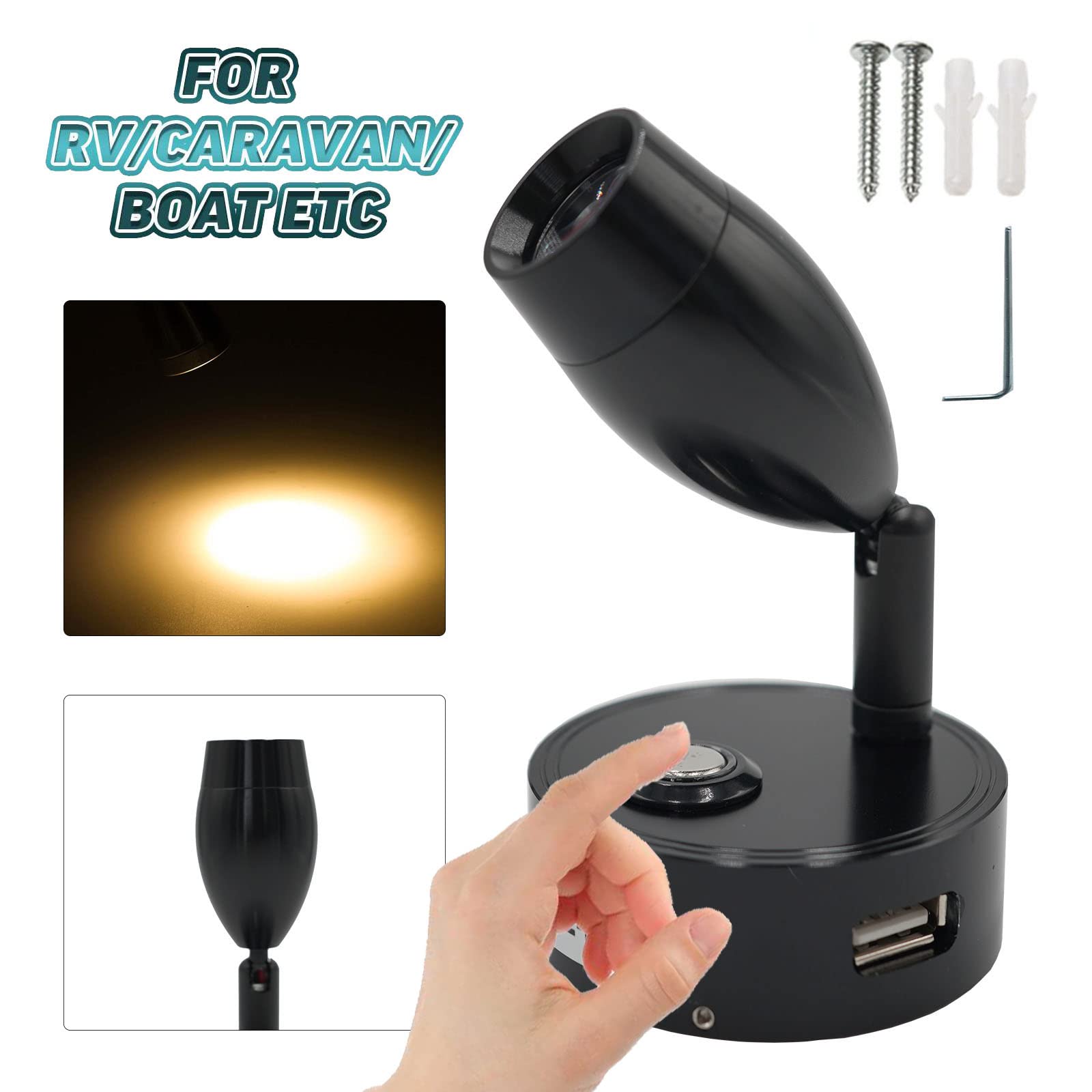 Éclairage Intérieur Spot Lampe Auto LED Lumièr 2pcs, 12V