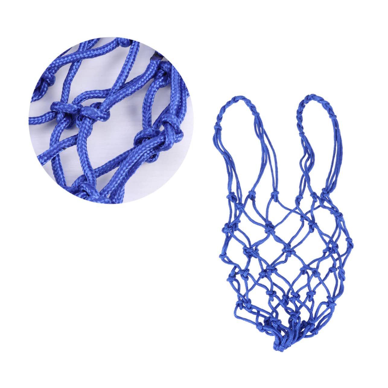 BRIGHTFUFU 3Pcs Heavy Duty Nylon Mesh Net Bag for Basketball Storage Drawstring Carrier for Soccer Balls Durable and Cost for Schools and Training Institutions