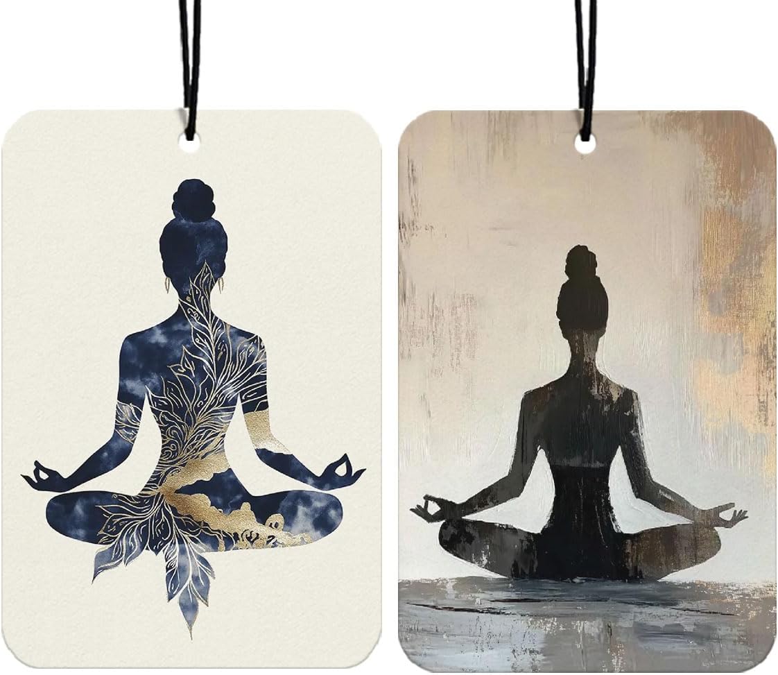 Yoga Flower Themed Car Air Fresheners Hanging...