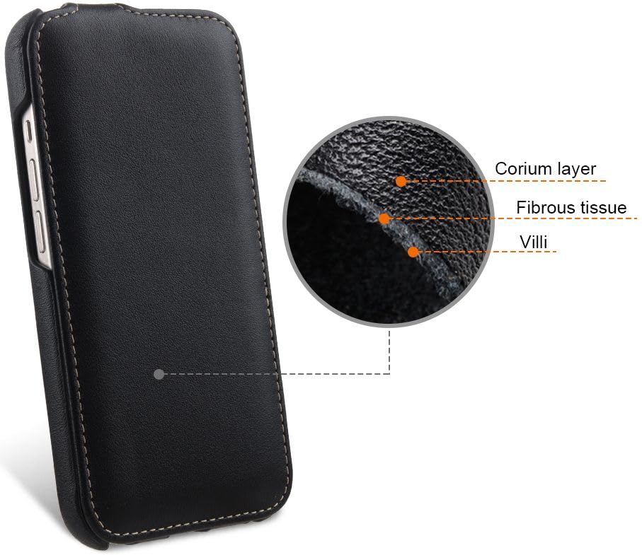 STILGUT UltraSlim Compatible with iPhone 15 Plus Case, Case Compatible with MagSafe Made of Leather, Flip Case - Image 3