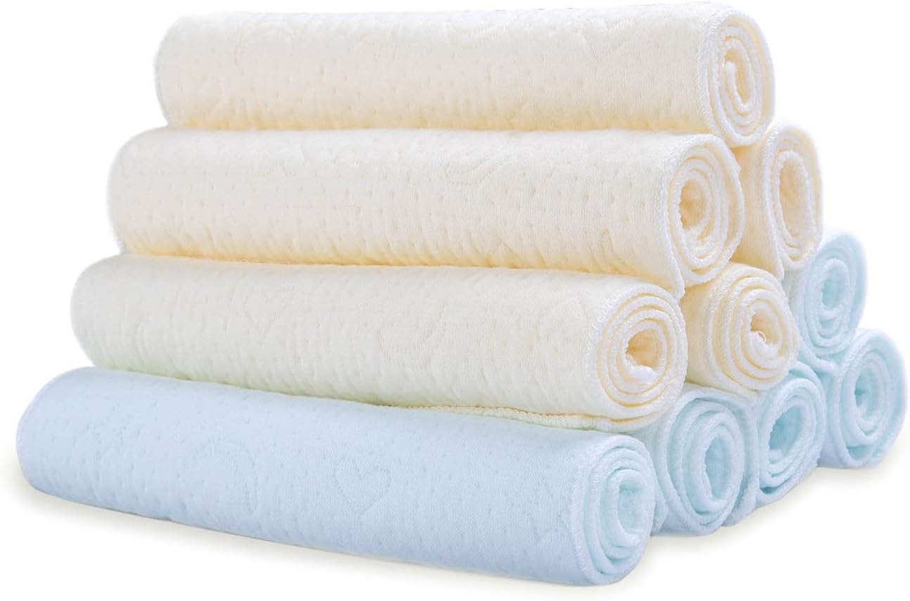 Makimoo Multifunction Soft Washcloth Microfiber Facial Towels Face Wash Cloths (10 Pack)