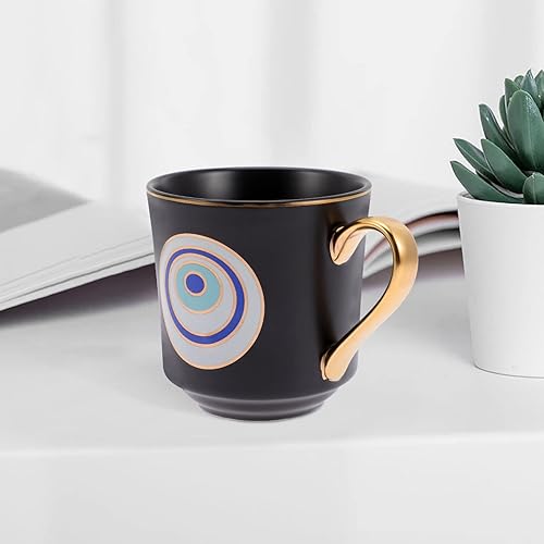 Miniatura 7 de Taza de café con diseño de ojo turco, taza de cerámica con asa para el hogar, oficina, cafetería, restaurante, viajes, tienda, café expreso