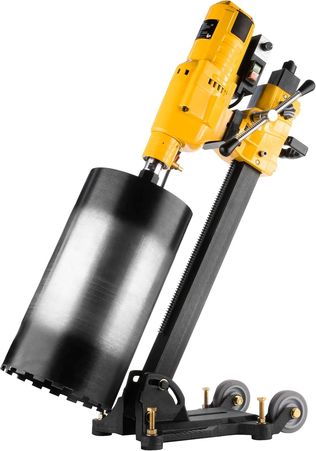 Kernbohrgerät 4350 W neigbarer Kernbohrständer mit Transportrollen Diamant Kernbohrmaschine 760 U/min 230 V PRCD-Schutzschalter Nass Trockenbohrungen