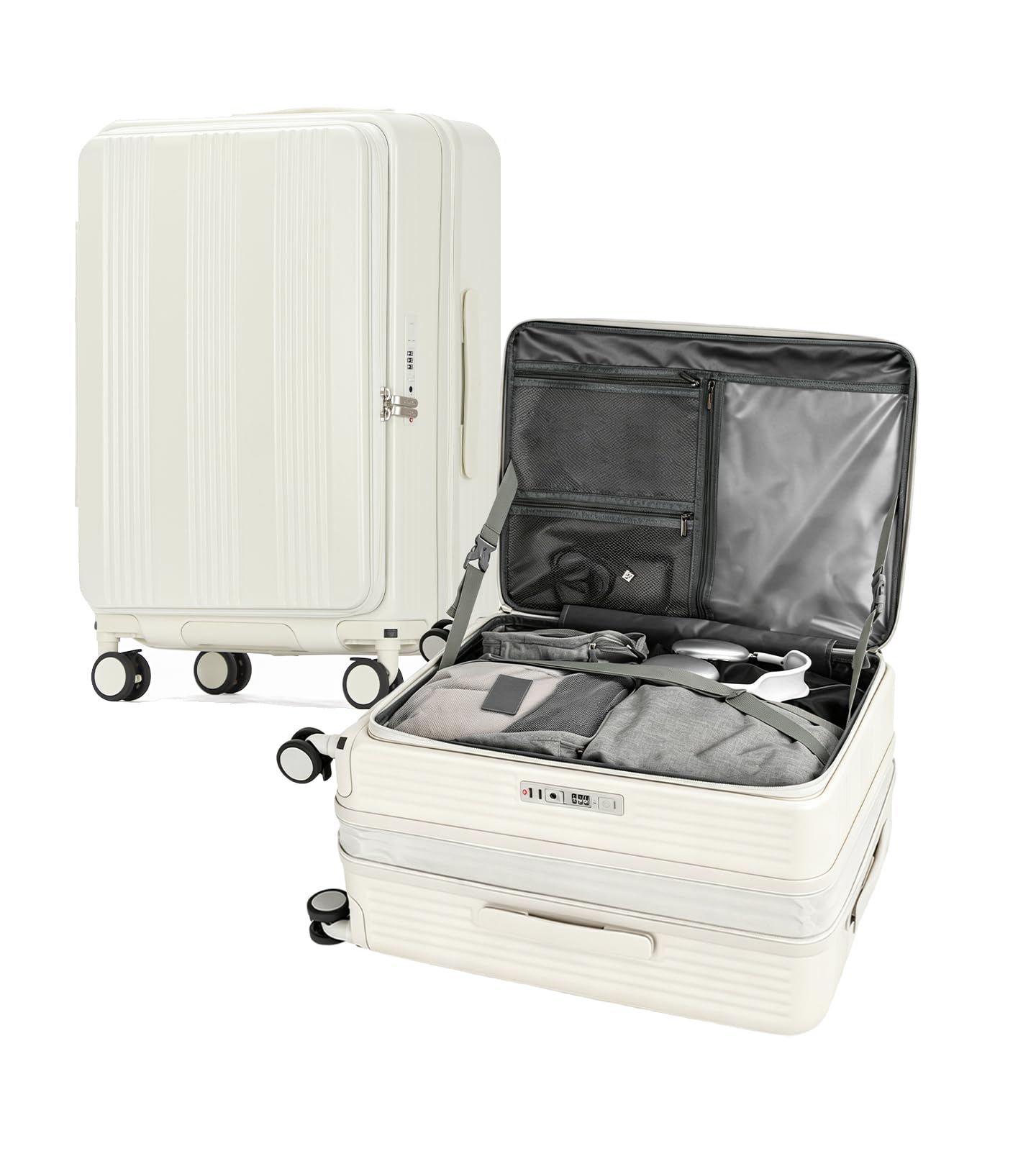 Amazon | SKYFLY スーツケース 片開き 軽量 キャスターロック キャリー