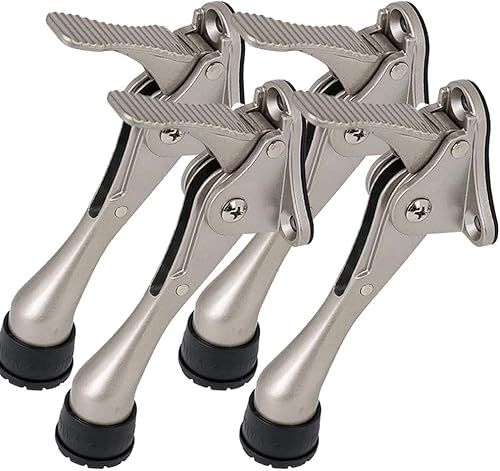 Miniatura 28 de Tope de puerta de un solo toque, sujeta-puertas, topes de puerta resistentes, para la parte inferior de la puerta, con puntas de goma de altura