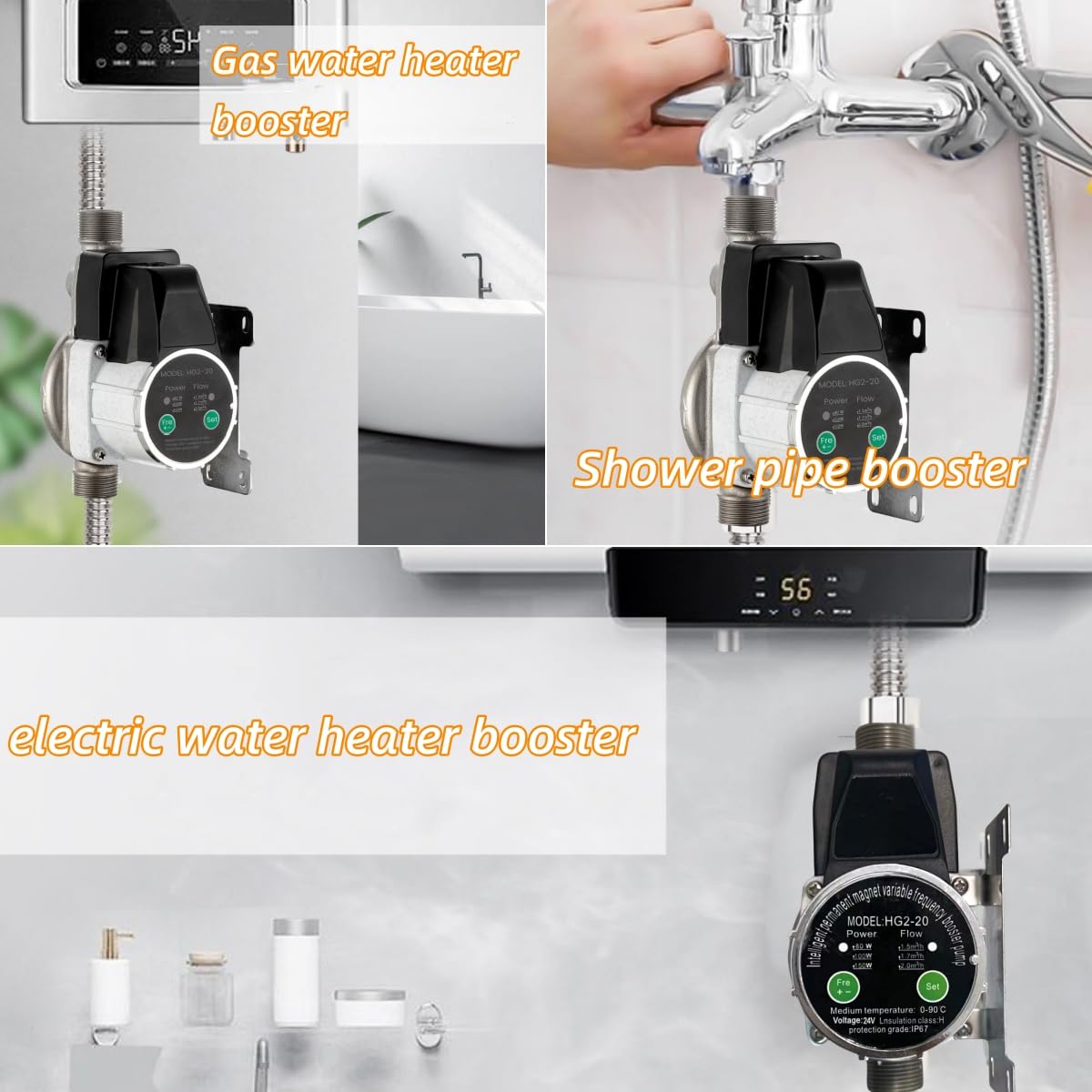 Pompa acqua automatica 24V DC, 80/100/150W, magnete permanente, controllore di pressione variabile, rubinetto per tubo di riscaldamento per lavello da cucina domestica
