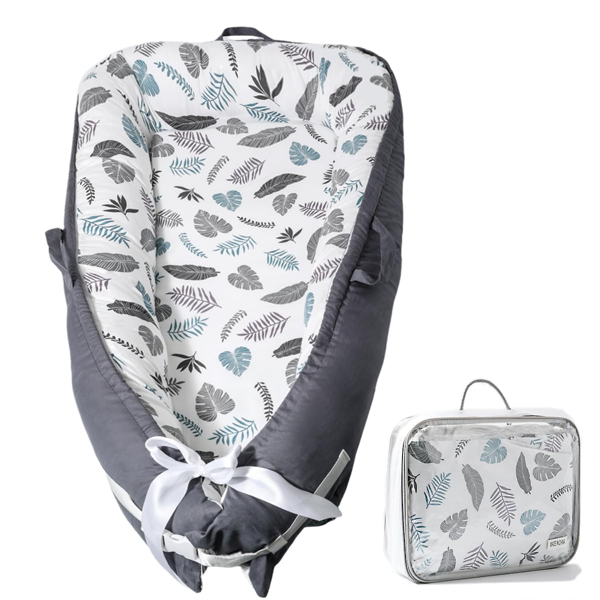 Nestchen Baby - Babynestchen Neugeborene Minky Babynest für Kinderbett Vielseitiges tragbar Nest kuschelnest zubehör für babybett warm Winter coccon