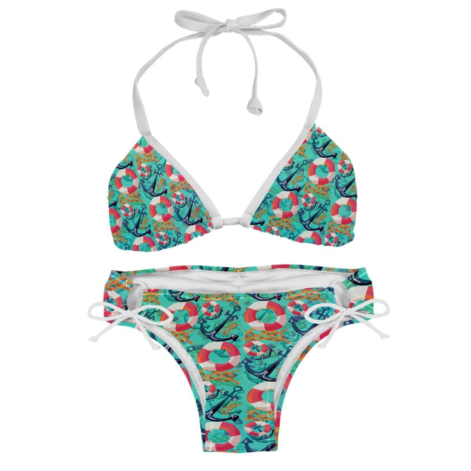 Ensemble bikini pour femme multicolore confortable et ajustable taille L - 8