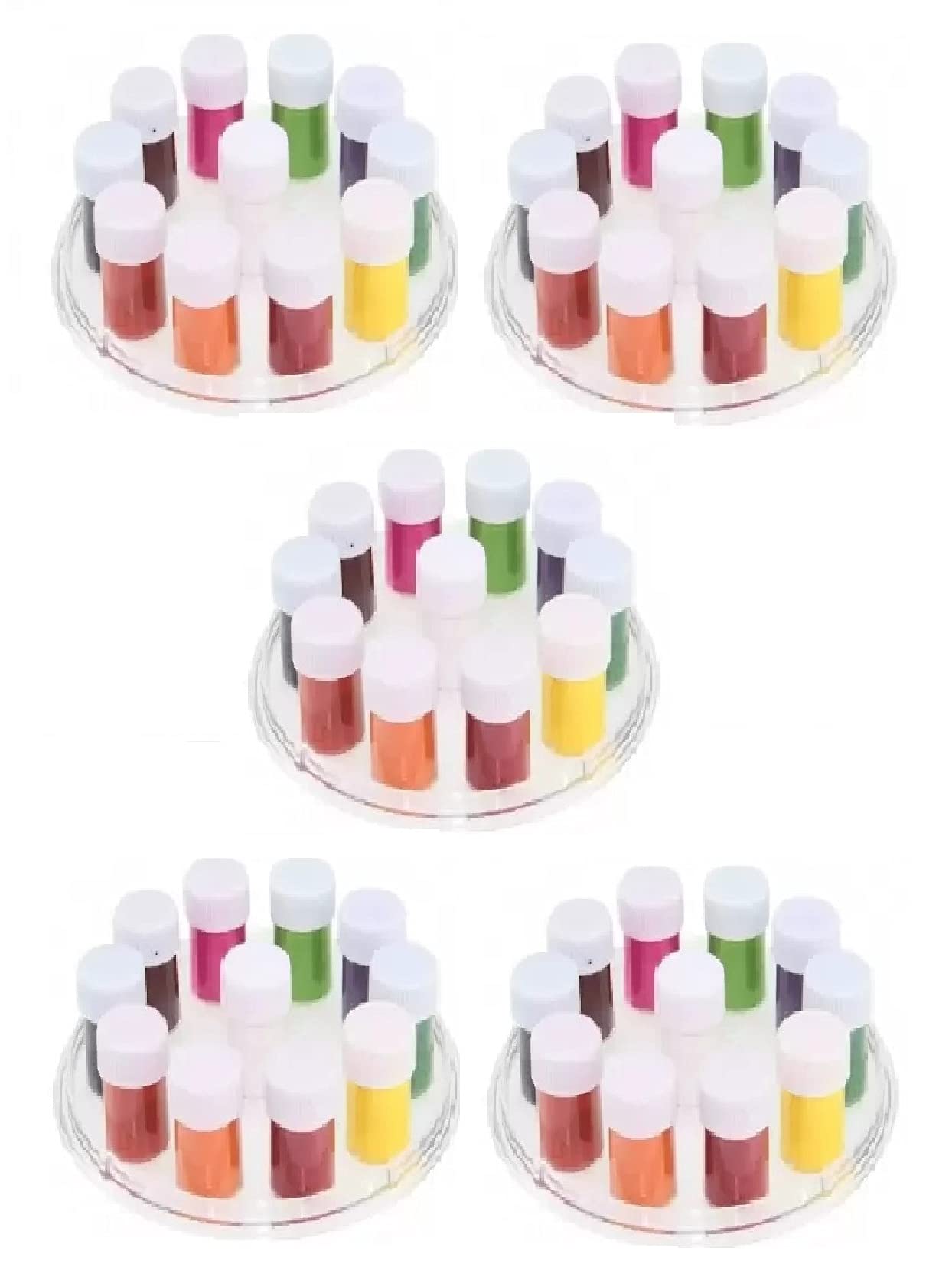 Glavon 5 Set Mat Liquid Kumkum Bindi 11 Colors for Girls|Makeup Artist|Womens - [Pack of 5 Items]