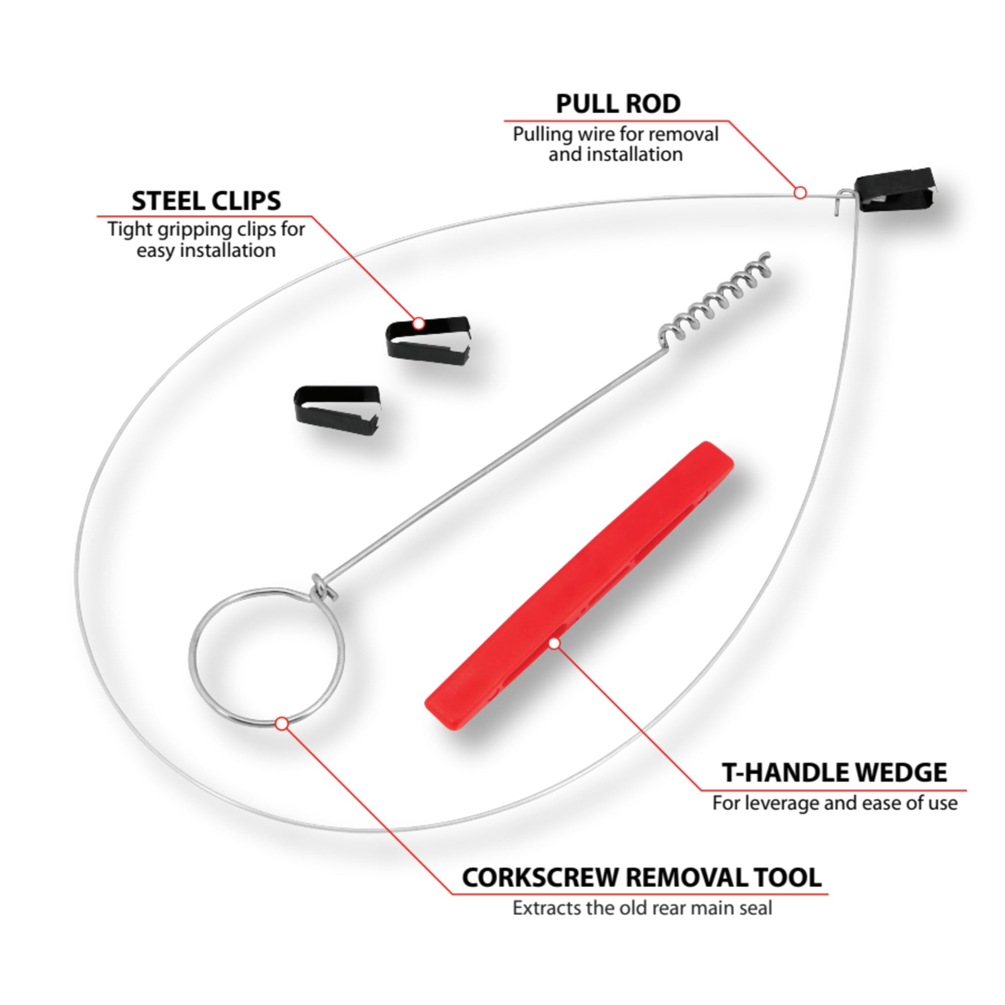 Performance Tool W84019 Hauptdichtungsentferner/Inst