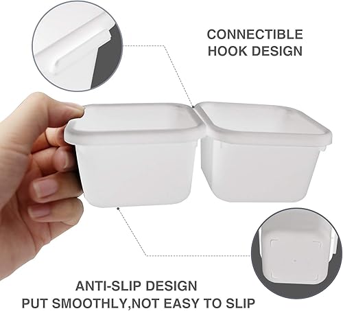 Miniatura 5 de KeFanta Paquete de 22 organizadores de cajones de escritorio, organizadores de cajones de basura entrelazados y almacenamiento con 3 tamaños,