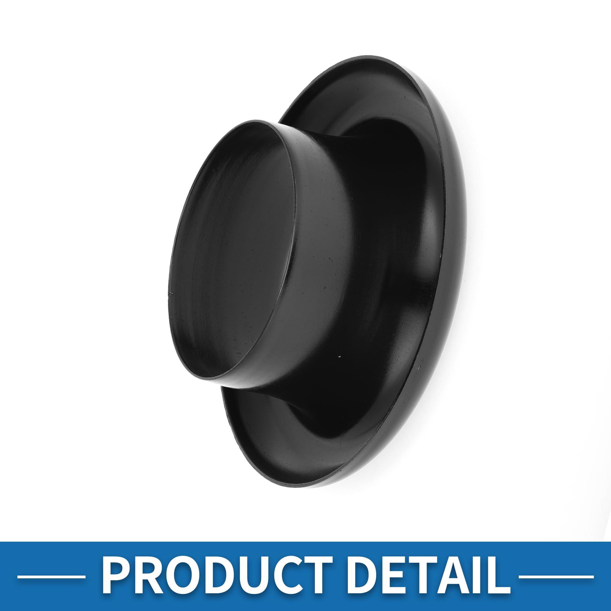 A ABSOPRO Campana Admisión Aire Negro 1Pc Aleación Aluminio Para Turbo | Color Negro, Diámetro Interior 3.98 Pulgadas, Diámetro Exterior 6.50 Pulgadas, Altura 2.48 Pulgadas