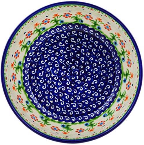 Polish Pottery Bowl 7-inch (Spring Flowers Theme)
