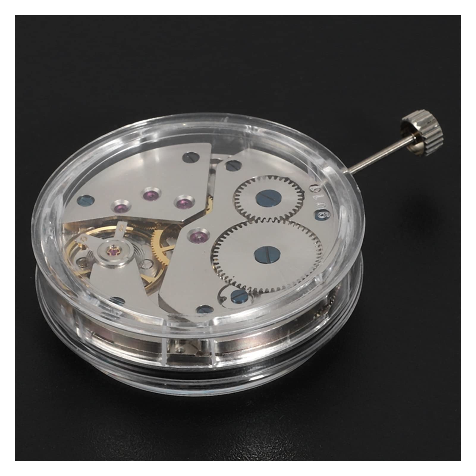 Mecanismo de Reloj mecánico Manual de Repuesto (17 rubíes), Compatible con el Mecanismo ST3620 6498; Incluye Herramientas, Piezas y Kit de reparación.