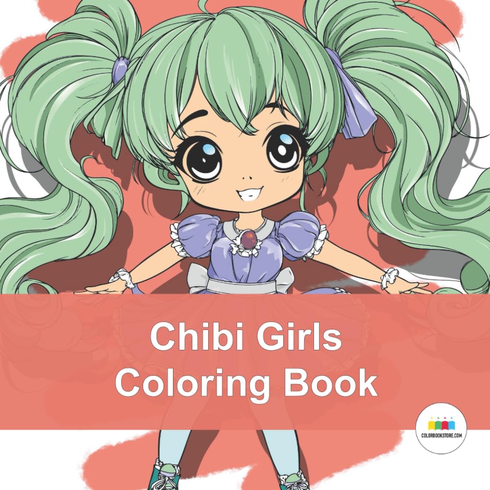Chibi Girls Coloring Book: Step into a world of adorable charm with Chibi Girls, a delightful coloring book filled with big-eyed characters and joyful scenes.