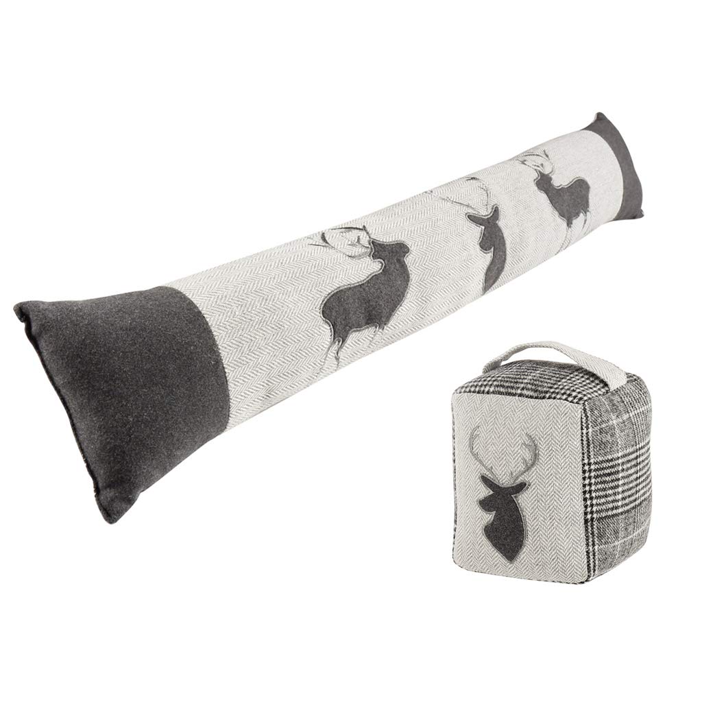 Dibor Door Stop & Draught Excluder Set Door Stop And Draught Excluder Set - Country Stag Hallway Accessories Home Gift