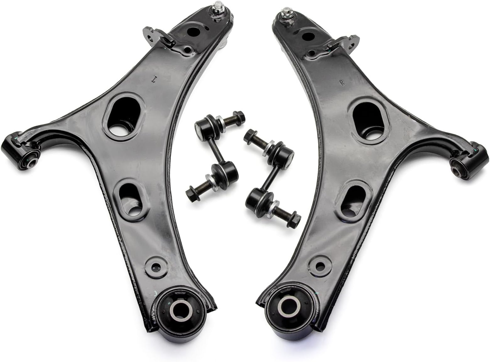 4PCS Front Lower Control Arm w/Ball Joint & Sway Bar End Link Compatible with Subaru Forester 2014 2015 2016 2017 2018 Suspension Kit K622857 K622856 K750084