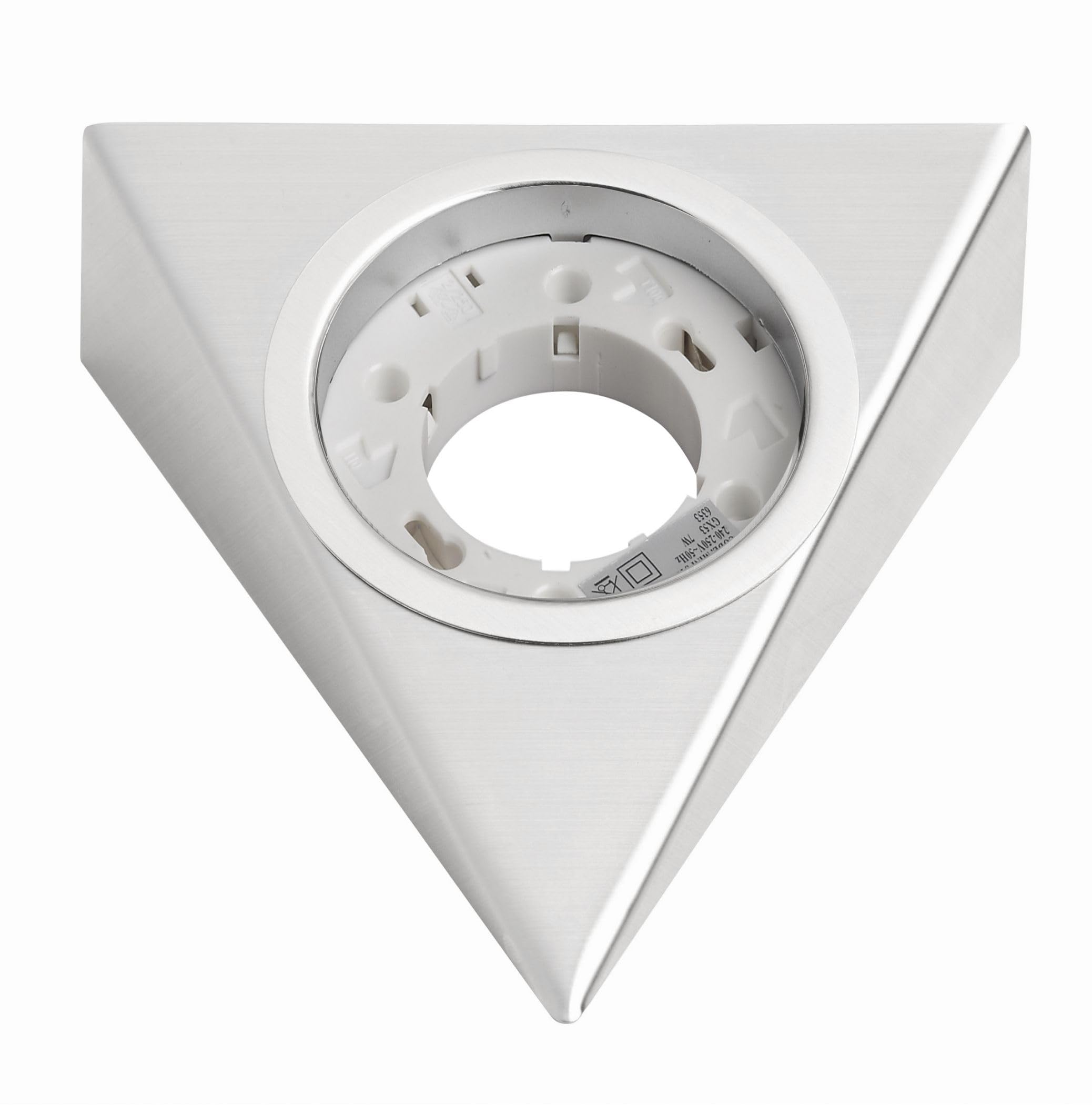 Triangle Cabinet Light Silver Kast 240v GX53 Stainless Steel TR-7W-SS-LL