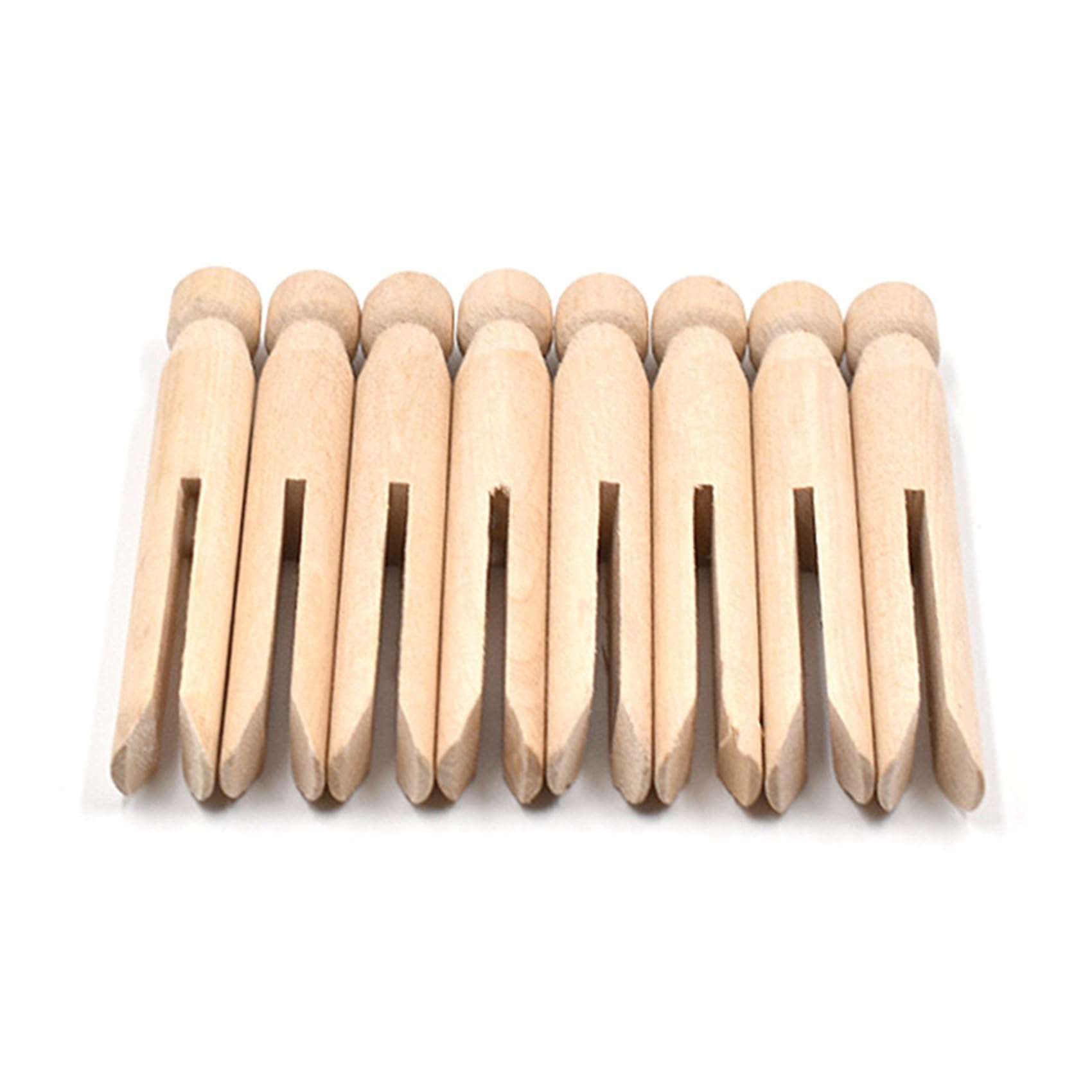 Mollette nel Legno Mollette Old School 150 Mollette Rotonde Mollette Resistenti agli Agenti Atmosferici Pioli Tradizionali