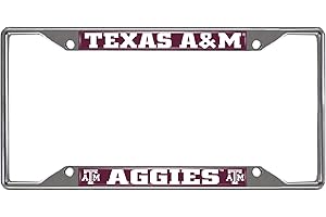 14895 Texas A&M Aggies Chrome Metal License Plate Frame: True Aggie Fan Gear