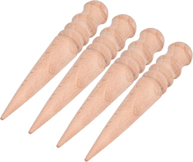 Edge Slicker, Wood Leather Burnisher Tool DIY Polishing Beech Long Lasting Round Burnishing for Different Thicknesses for Belts