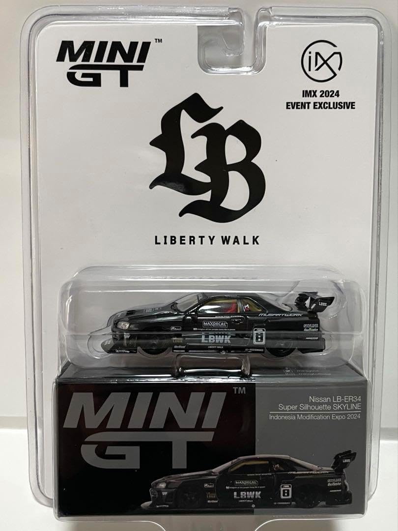 Mini GT #797 LBWK IMX限定日産LB-ER34 Mini GT #797 LBWK IMX限定日産LB-ER34 MINIGT LIBERTY WALK IMX限定