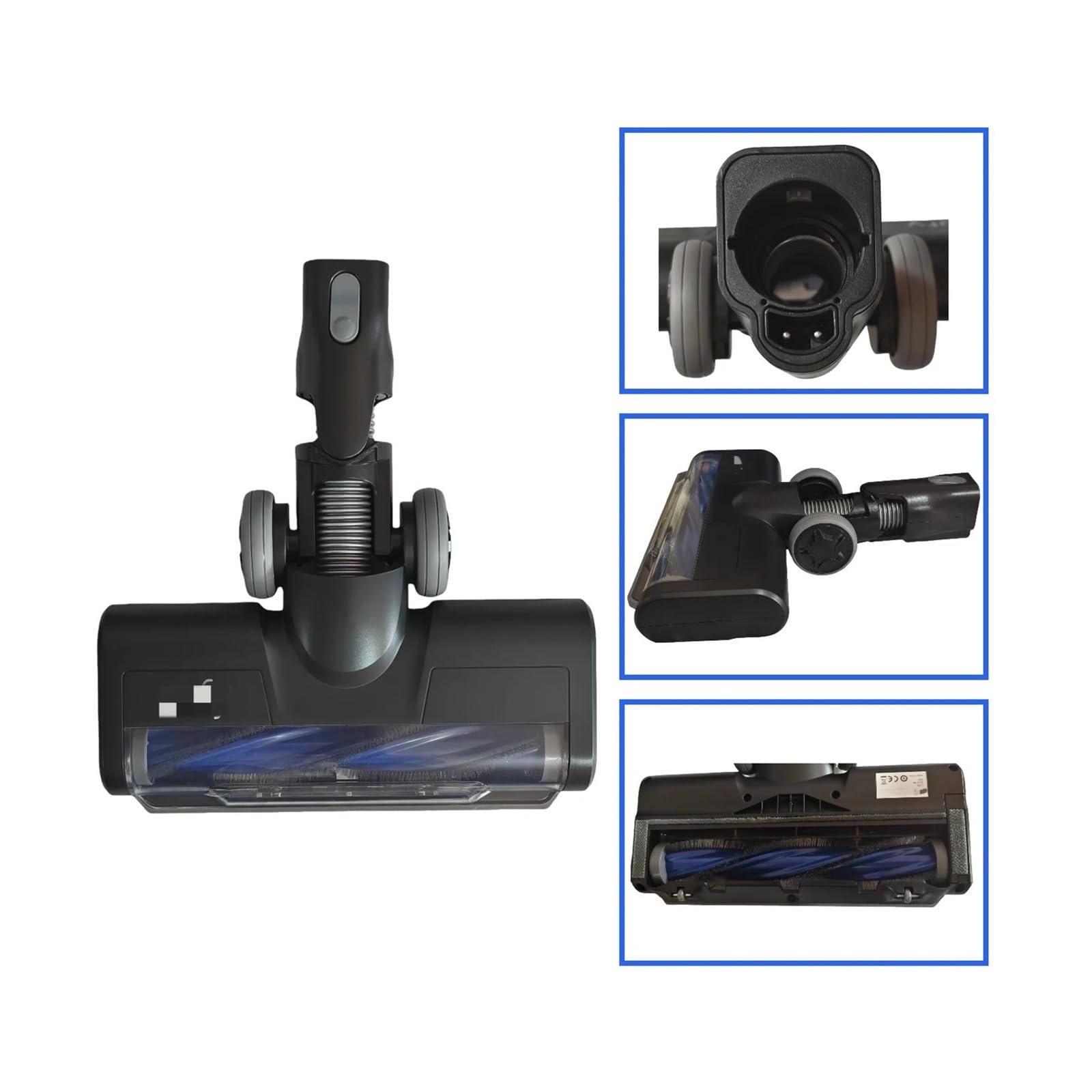 Cabezal De Cepillo Eléctrico for Alfombras, Compatible Con XIAOMI G20, Aspiradora Lite, Compatible MIJIA C203, Repuesto Accesorios Y Piezas Motorizado(Black)