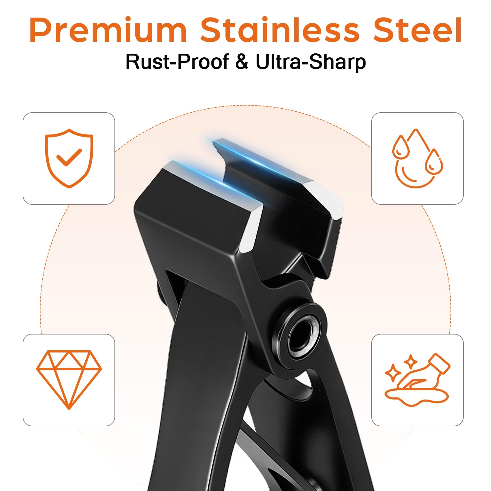 Toenail Clipper Set for Thick Nails and Nail Care
