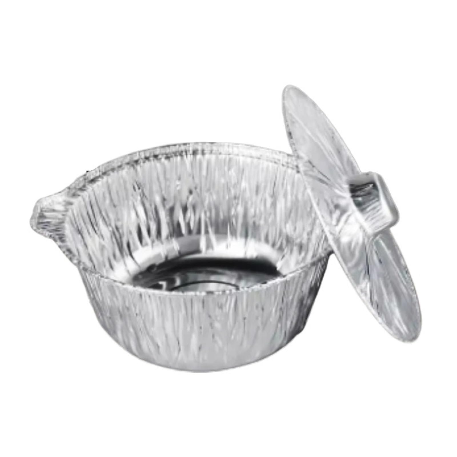 10 set di pentole usa e getta in foglio alluminio con coperchi Per Cucina | Teglie da forno all'aperto Contenitori for alimenti Torrefazione Conservazione della cottura