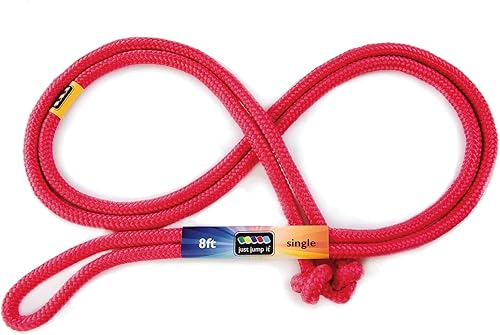 Miniatura 9 de Just Jump It Cuerda de saltar individual de 8 pies para niños, mujeres y hombres, equipo de entrenamiento activo para jóvenes al aire libre,