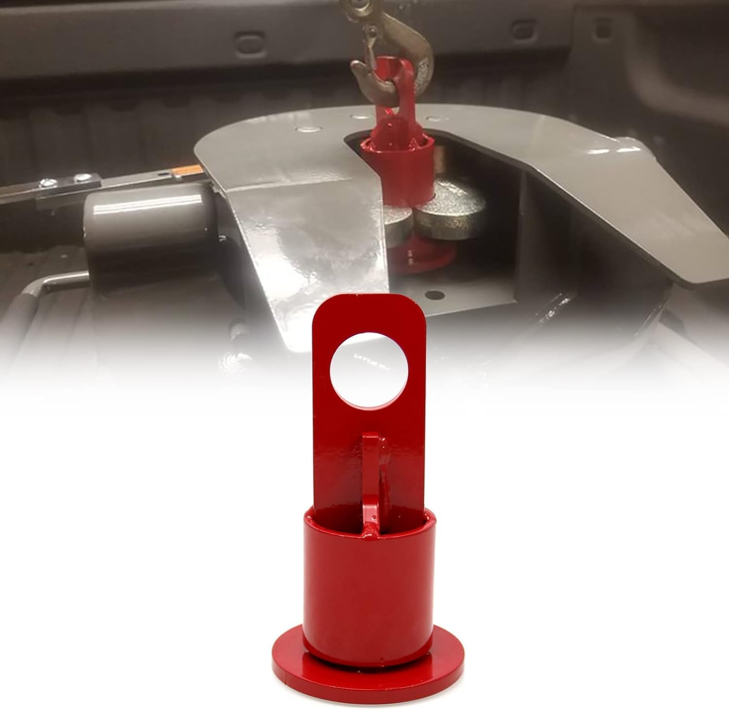 6100 5th Wheel Trailer Hitch, Fits Standard Kingpin Openings, Maximum Weight Lifting: 500 Pounds, Powder Coated Alloy Steel, One Year Warranty