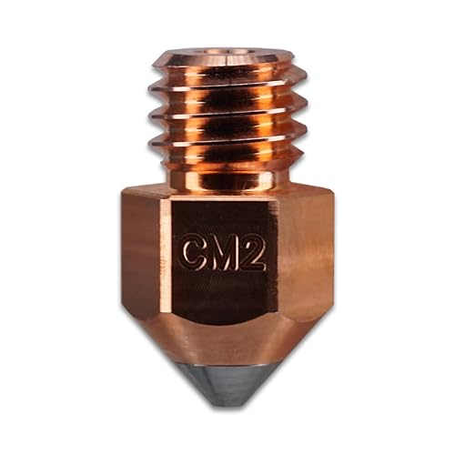 Miniatura 3 de Micro Swiss CM2 MK8 Boquilla para Makerbot, Creality Ender 3, Ender 3 S1, Ender 5, CR-10 Series - Núcleo de cobre - Punta de acero endurecido M2 -