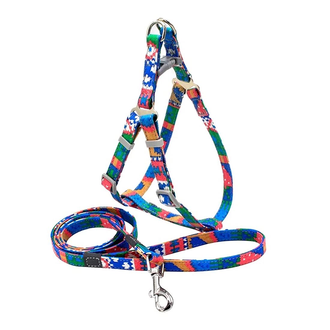KUTKUT Adjustable Breathable Harness and Leash, No Choke No Pull | Canvas Print, Escape-Proof | Set for Small-Medium Dogs/Cats (Size:M, Chest: 50 cm-75cm) (B094VNFS7S) Amazon Price History, Amazon Price Tracker